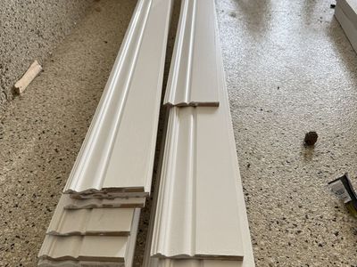 Baseboards for sale: already primed and painted!