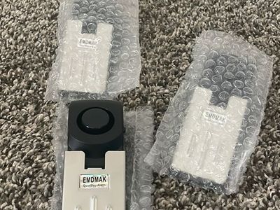 EMDMAK Door Stop Alarm - 3 Pack, Portable Security Wedge for Home & Travel
