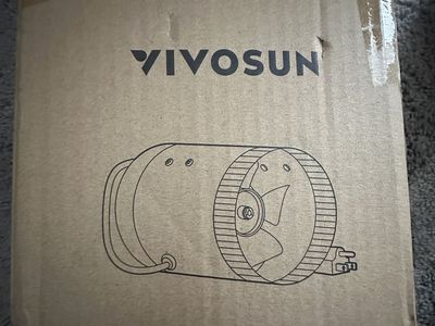 VIVOSUN 6 Inch 240 CFM Inline Duct Fan New in Box