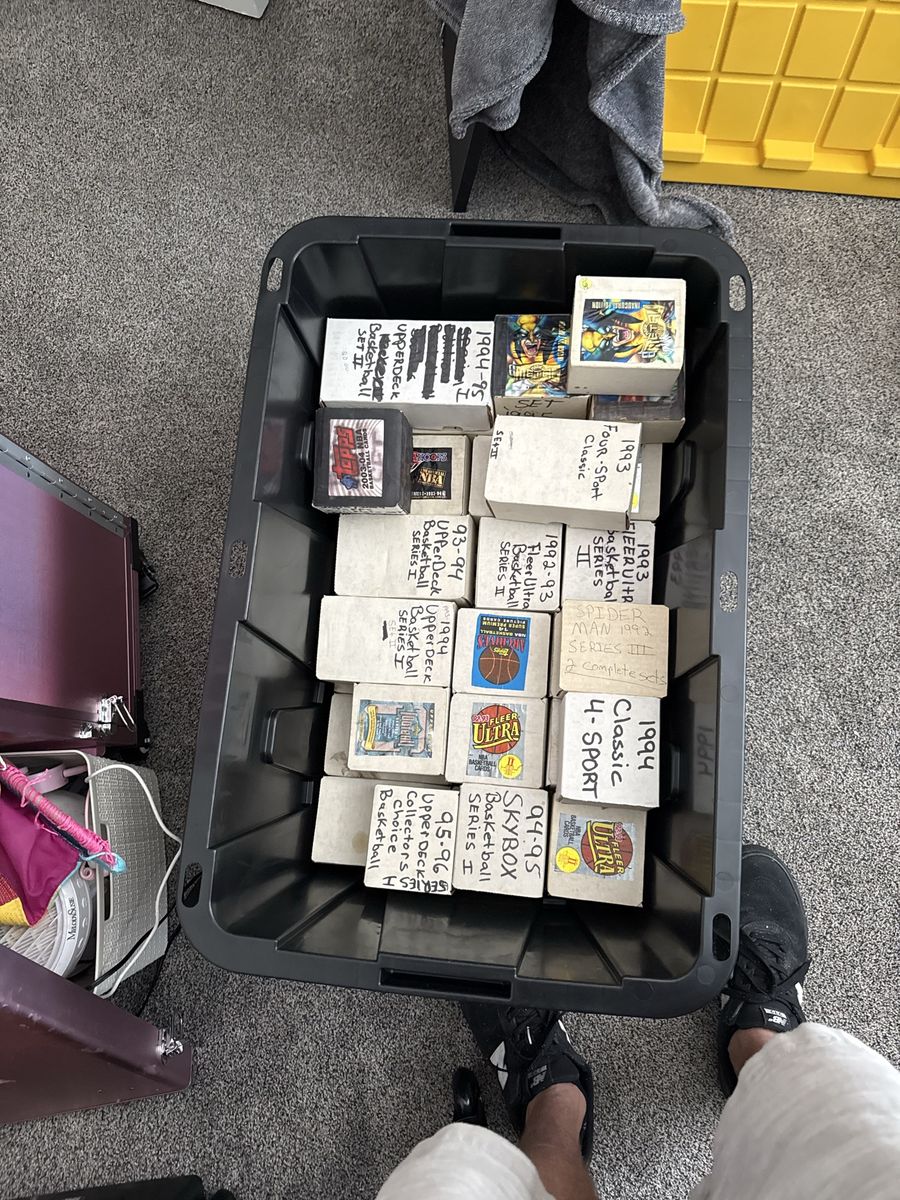 Large Vintage Sports & Non-Sports Trading Cards Collection tons of full sets.