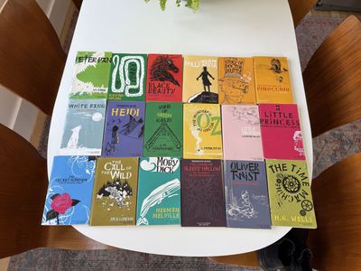 Illustrated Children's Classic Books Set - Lot of 18 Adapted Paperback Books