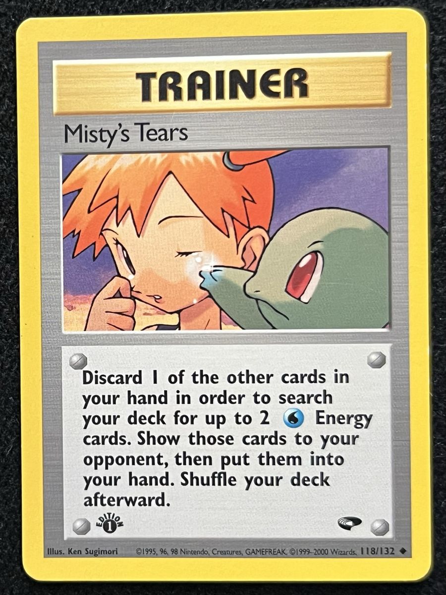 (NM) Misty's Tears 118/132 1st Edition - Pokemon Gym Challenge