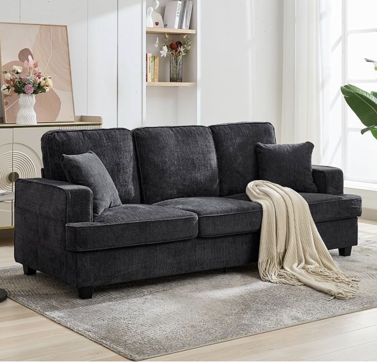 Korser 89" Couches for Living Room with Deep Seats, 3 Seater Sofa Couch