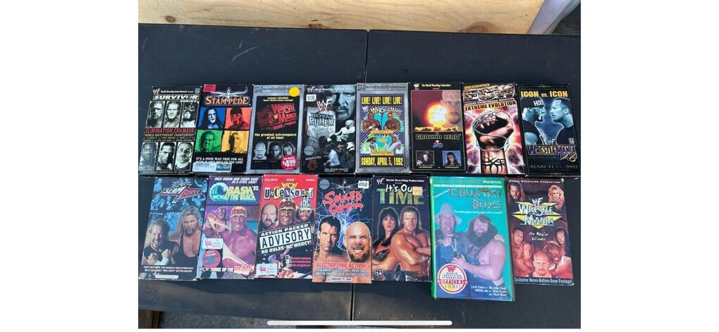 15 Rare Vintage Hulk Hogan WCW WF Old VHS Tapes