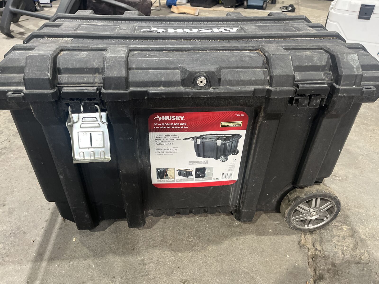 Husky 37 in mobile job box