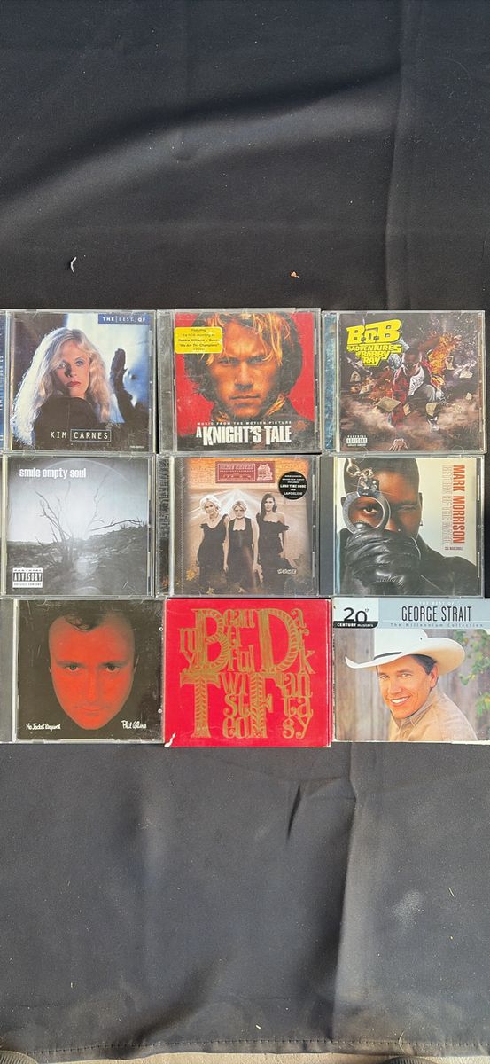 Assorted Music CD Lot - Kanye West, Phil Collins, A Knight's Tale Soundtrack & More (9 CDs)