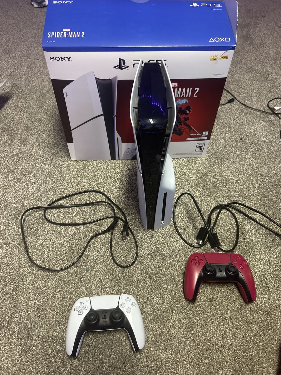 Ps5 console with controllers
