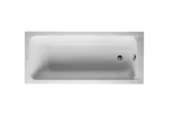 D-Code 63 in. Acrylic Rectangular Drop-In Non-Whirlpool Bathtub in White
