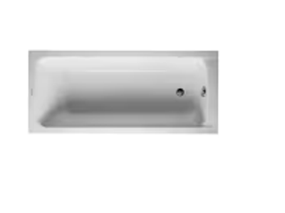 D-Code 63 in. Acrylic Rectangular Drop-In Non-Whirlpool Bathtub in White