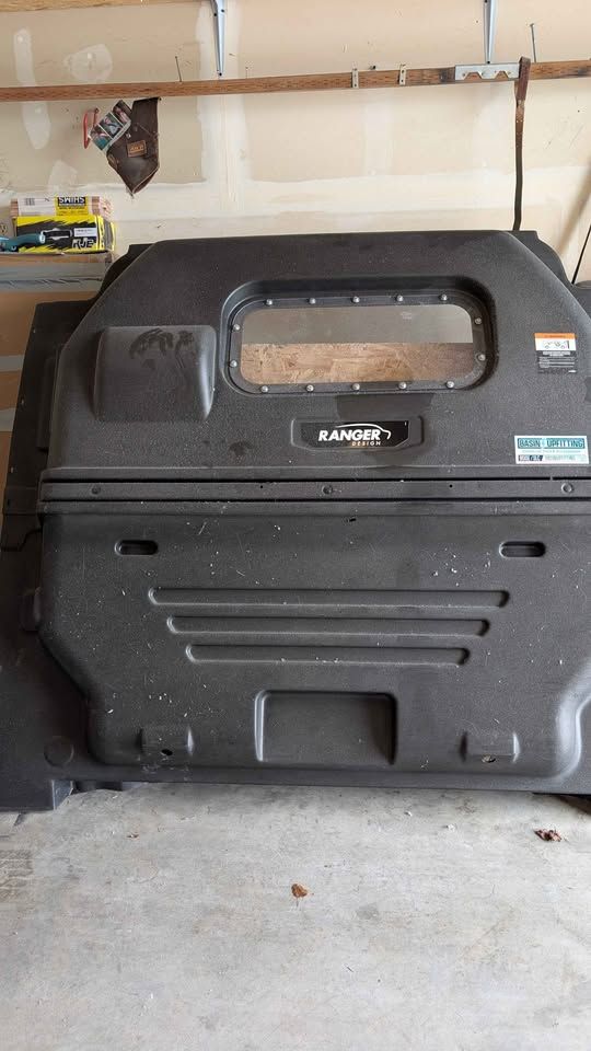 Ranger Van Partition Bulkhead Composite Contoured with Window Handle and Hardware