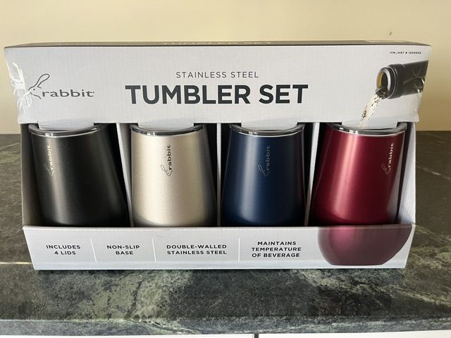 New Set of 4 Stainless Steel Insulated Tumblers