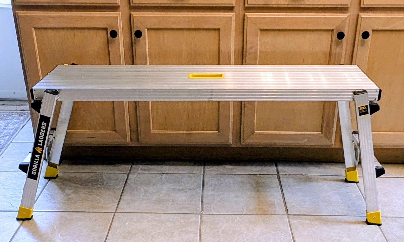 4 ft. W x 12 in.D x 20 in. H Aluminum Slim-Fold Work Platform, 300 lbs. Load Capacity