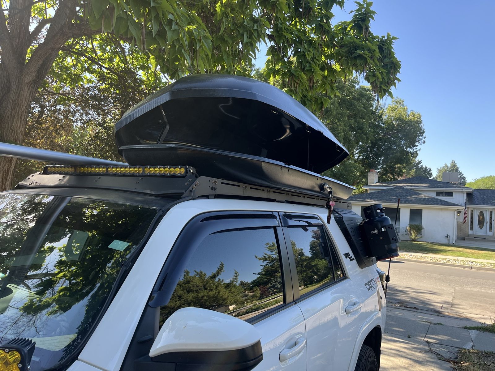 Yakima 21 Skybox with flat bottom for Prinsu style rack