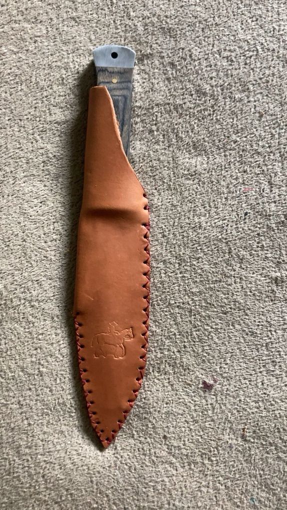 Knife W/ Homemade Sheath