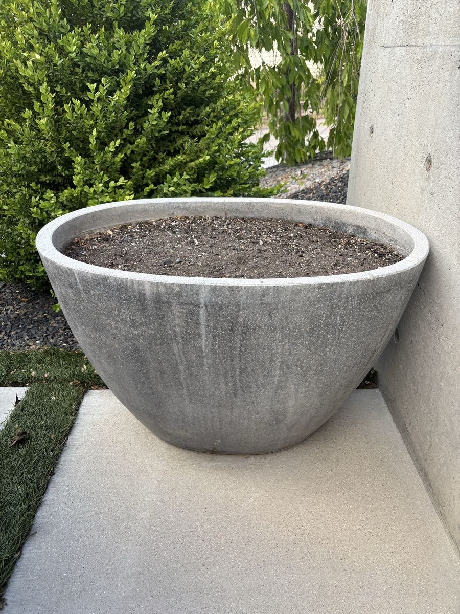Concrete Planter 30”w 19”h 19”d