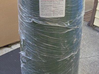 45 gallons vertical water tank green