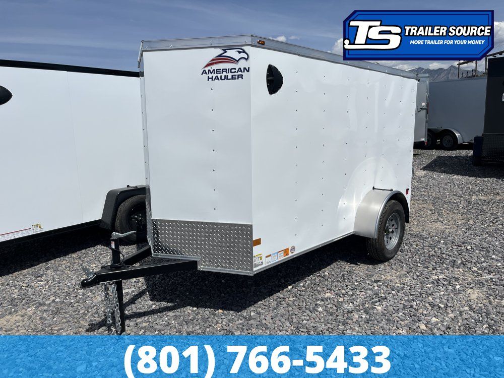 5x10 American Hauler Arrow Enclosed Cargo Trailer - 5'6" Interior - 3.5K GVWR - Ramp Door