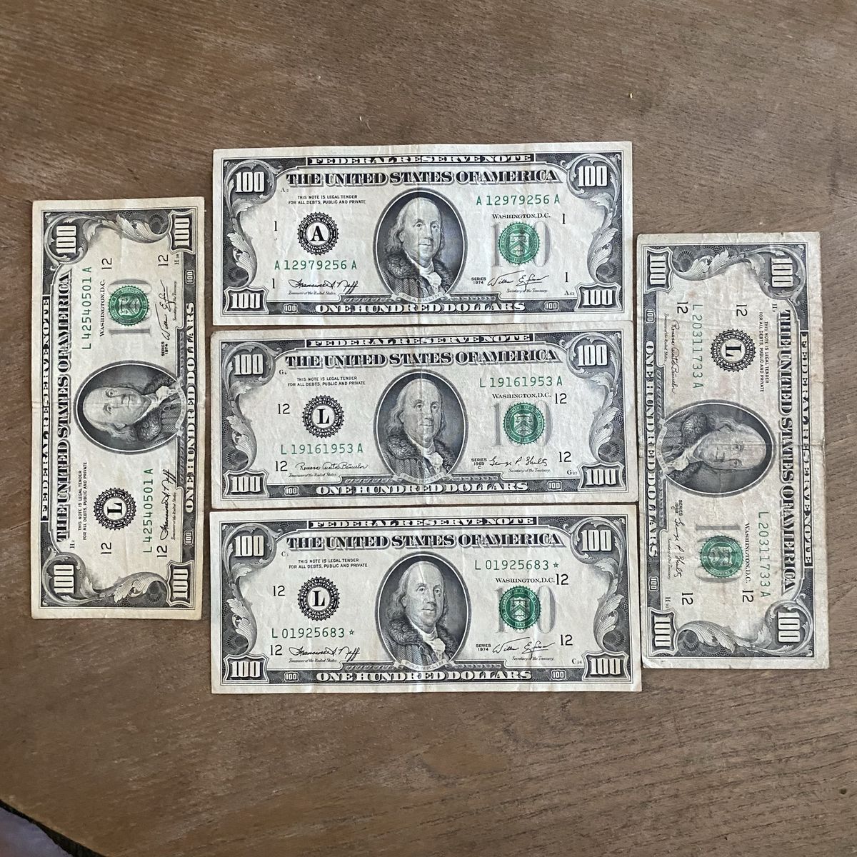 Old Paper Money FRN Small Face 100 Bills Rare Currency Collectible Coin Collection Federal Reserve Note