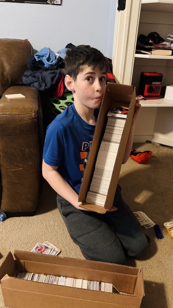 Box Of Baseball cards