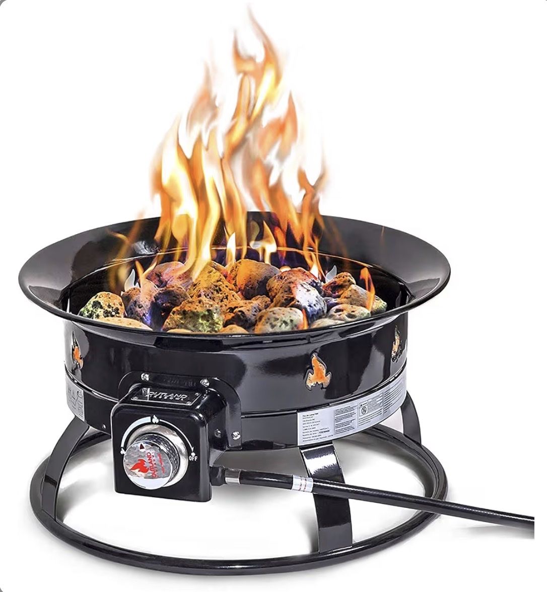 Outland Firebowl 870 Portable Propane Gas Fire Pit Outdoor Fire Pit Camping RV Patio