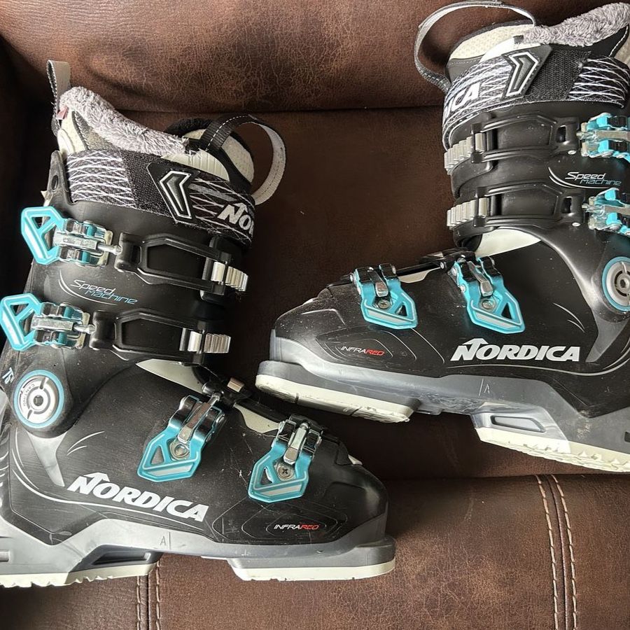 Nordica Speed Machine 75W Used Womens Ski Boots Size 24/24.5 285mm TCP Infrared