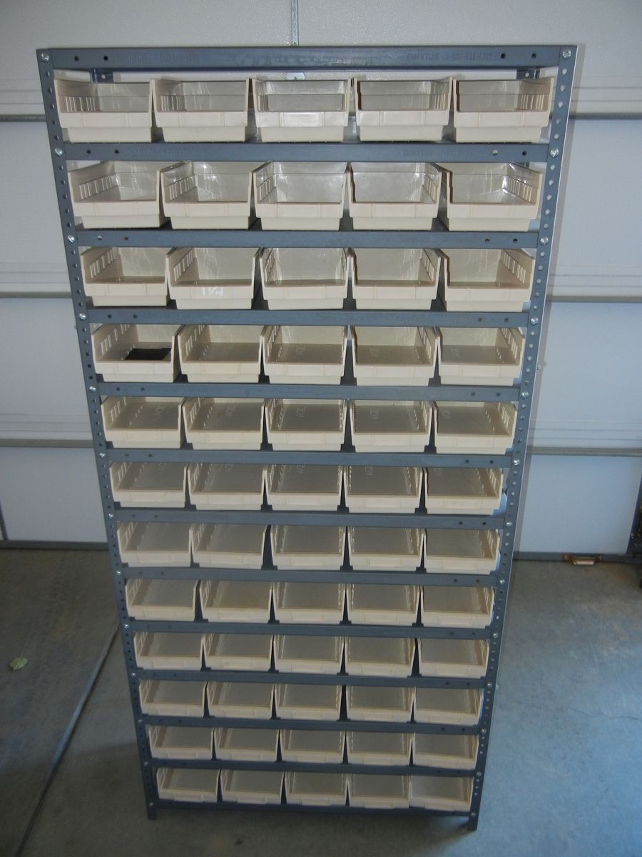 Storage Bins Shelf Unit 60 Bins