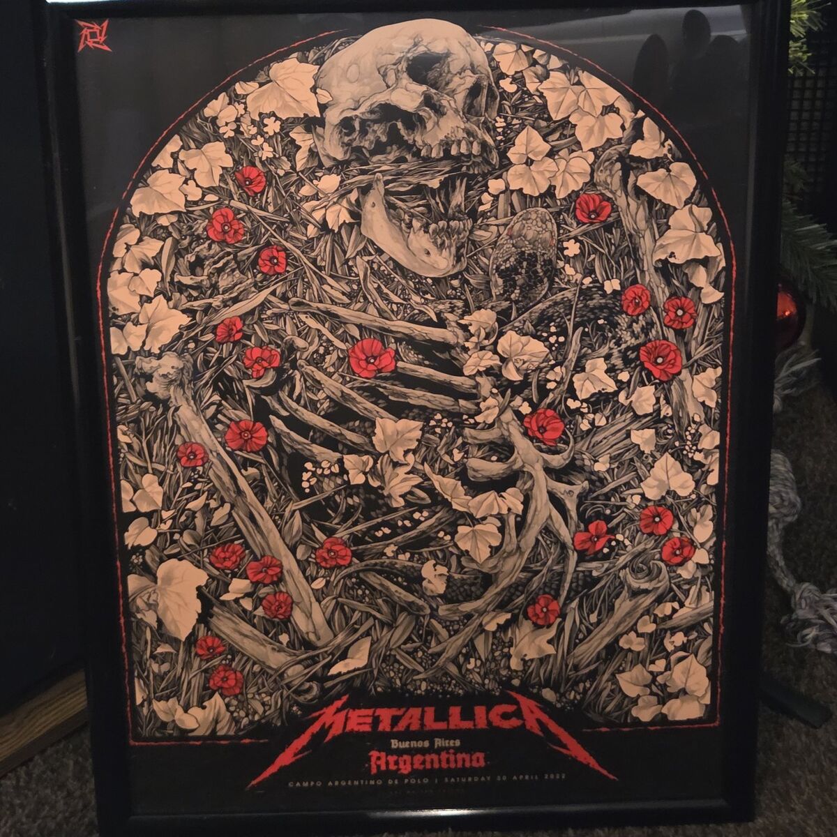 METALLICA POSTER BUENOS AIRES ARGENTINA 2022