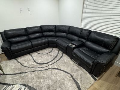 Great Black Sectional Couch