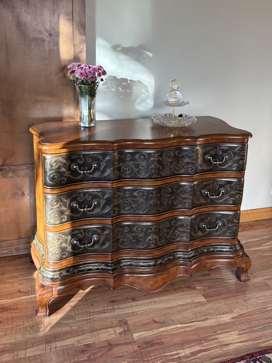 Rococo Louis XV Style Bombe Chest of Drawers