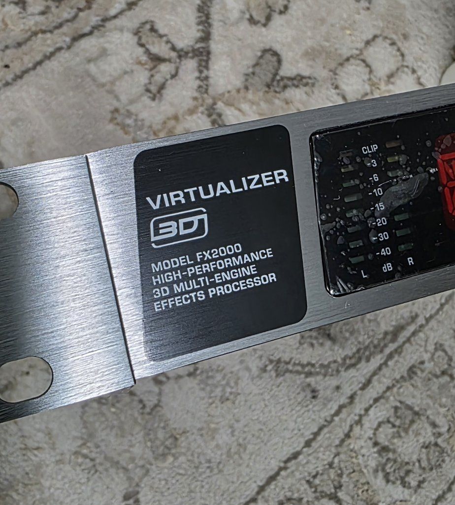 Behringer Virtualizer 3D FX2000 Rackmount Effects Processor