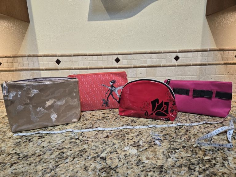 NEW Assorted Cosmetic Bags - Various Colors & Styles, Travel Makeup Pouches