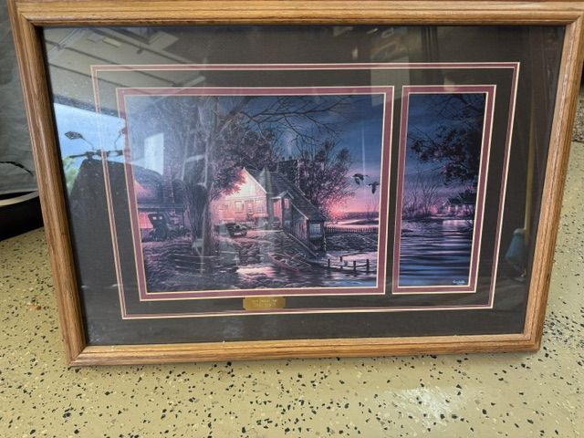 Cabin on the lake print
