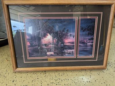 Cabin on the lake print