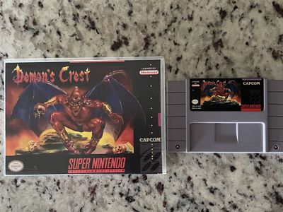 Demons Crest SNES w/collectors case