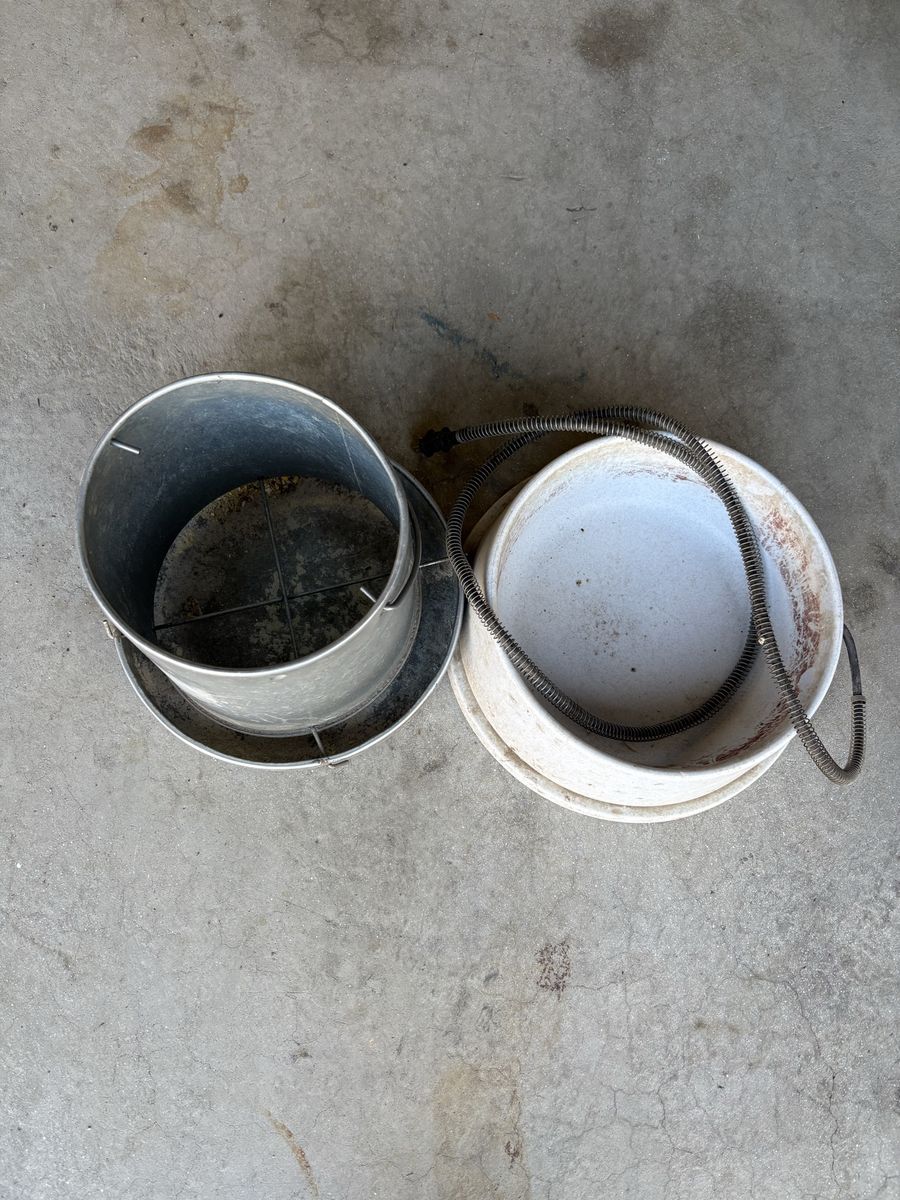 Chicken Feeder And Heated Water Bowl