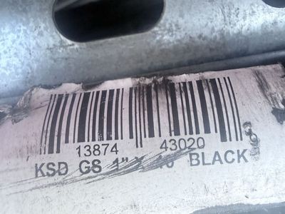 1”x20’ black galvanized pipe