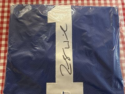 Zach Wilson #1 Rookie Autograph BYU Hand Signed BAS COA Auto Football Jersey