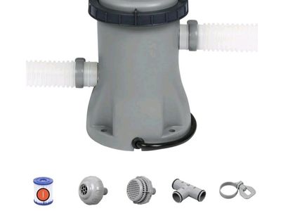 Bestway Flowclear 58511E 0.02HP Filter Pump for Swimming Pools w/ Hoses & Filter