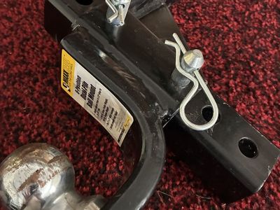 MaxxHaul 8-Position Dual-Pin Adjustable Trailer Hitch Ball Mount