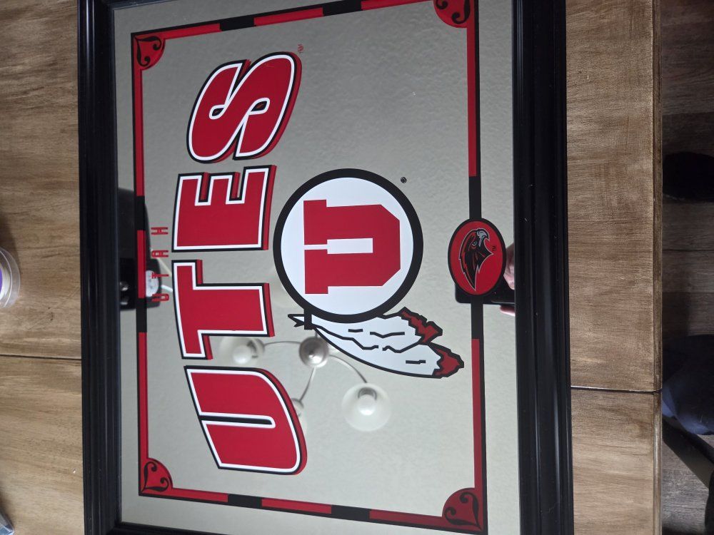 Utah Utes Framed Mirror