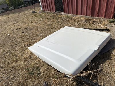 A.R.E. White Fiberglass Truck Bed Tonneau Cover