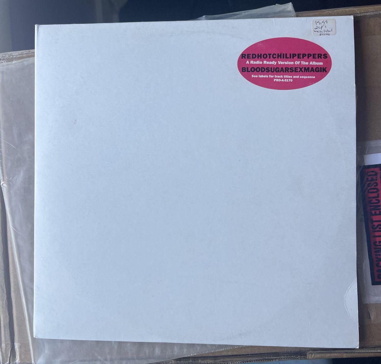 Red Hot Chili Peppers Blood Sugar Sex Magik Radio Promo Vinyl 2LP White Label Clean Radio edit