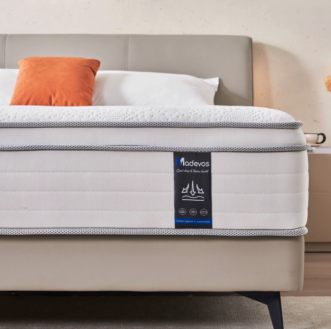 New 12 inch Queen Mattress Memory Foam & Individual Pocket Spring Hybrid Mattress,Medium