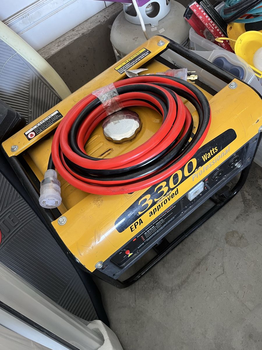 Steelcraft 3300 Watts generator EPA approved, professional, check pictures for More description, runs good, comes with a cord