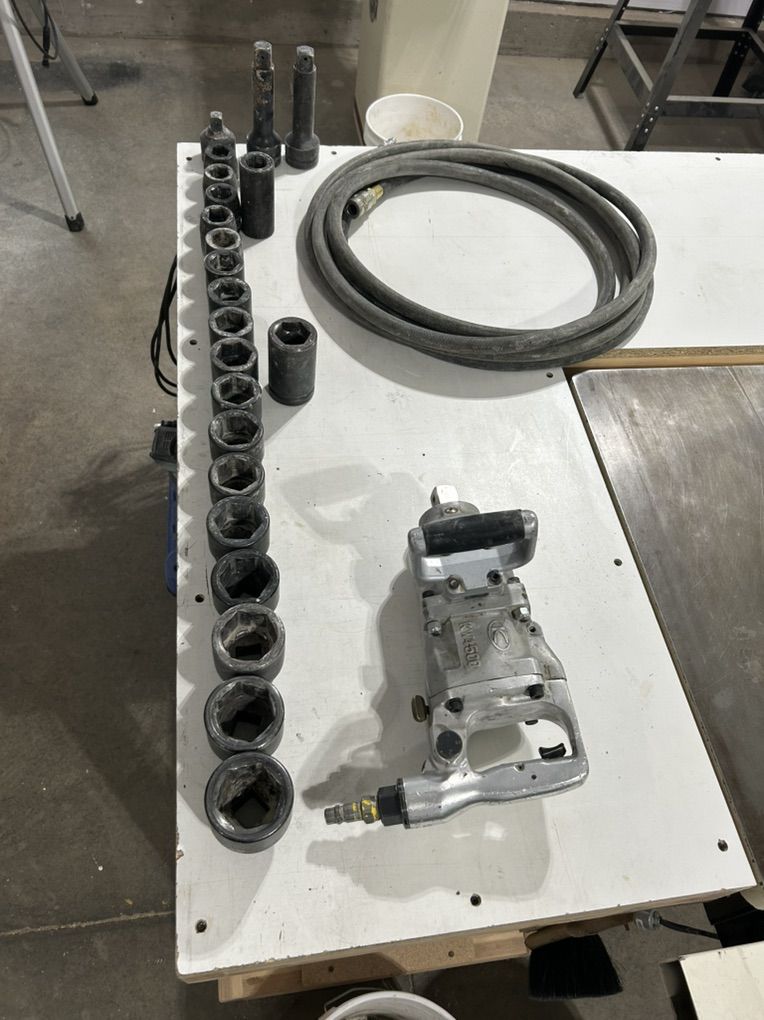 1 Drive Impact wrench And USA Made Socket Set