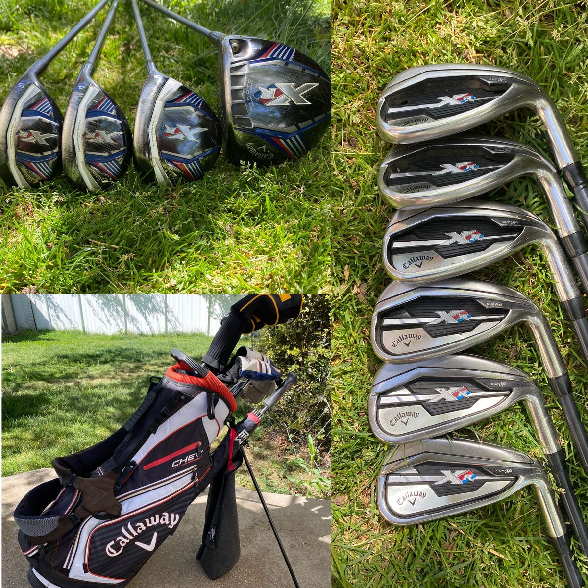 Callaway XR Project X Graphite FULL SET Irons, Woods, Driver with Bag