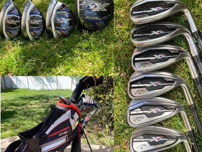 Callaway XR Project X Graphite FULL SET Irons, Woods, Driver with Bag
