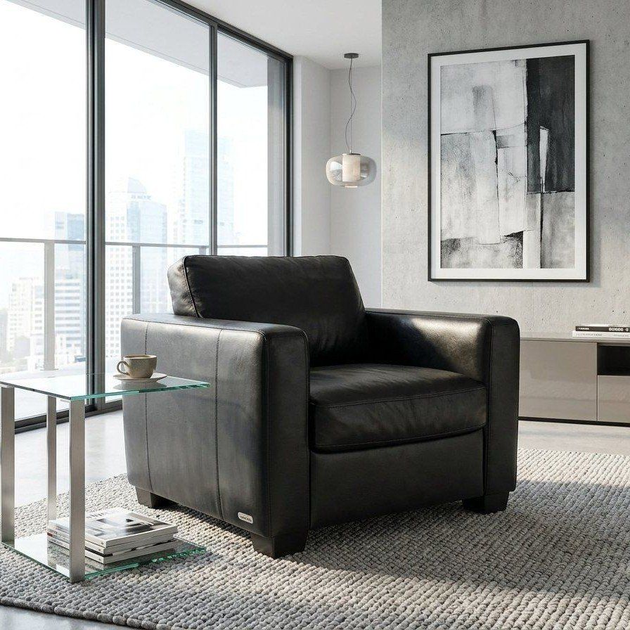 Italsofa by Nutuzzi | Modern Black Leather Chair