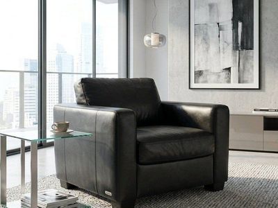 Italsofa by Nutuzzi | Modern Black Leather Chair