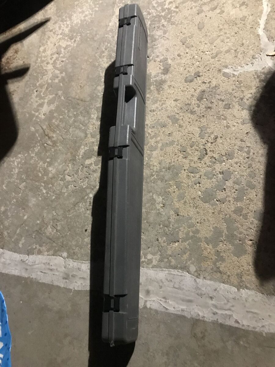 Hard sided gun case padded travel bag for rifle